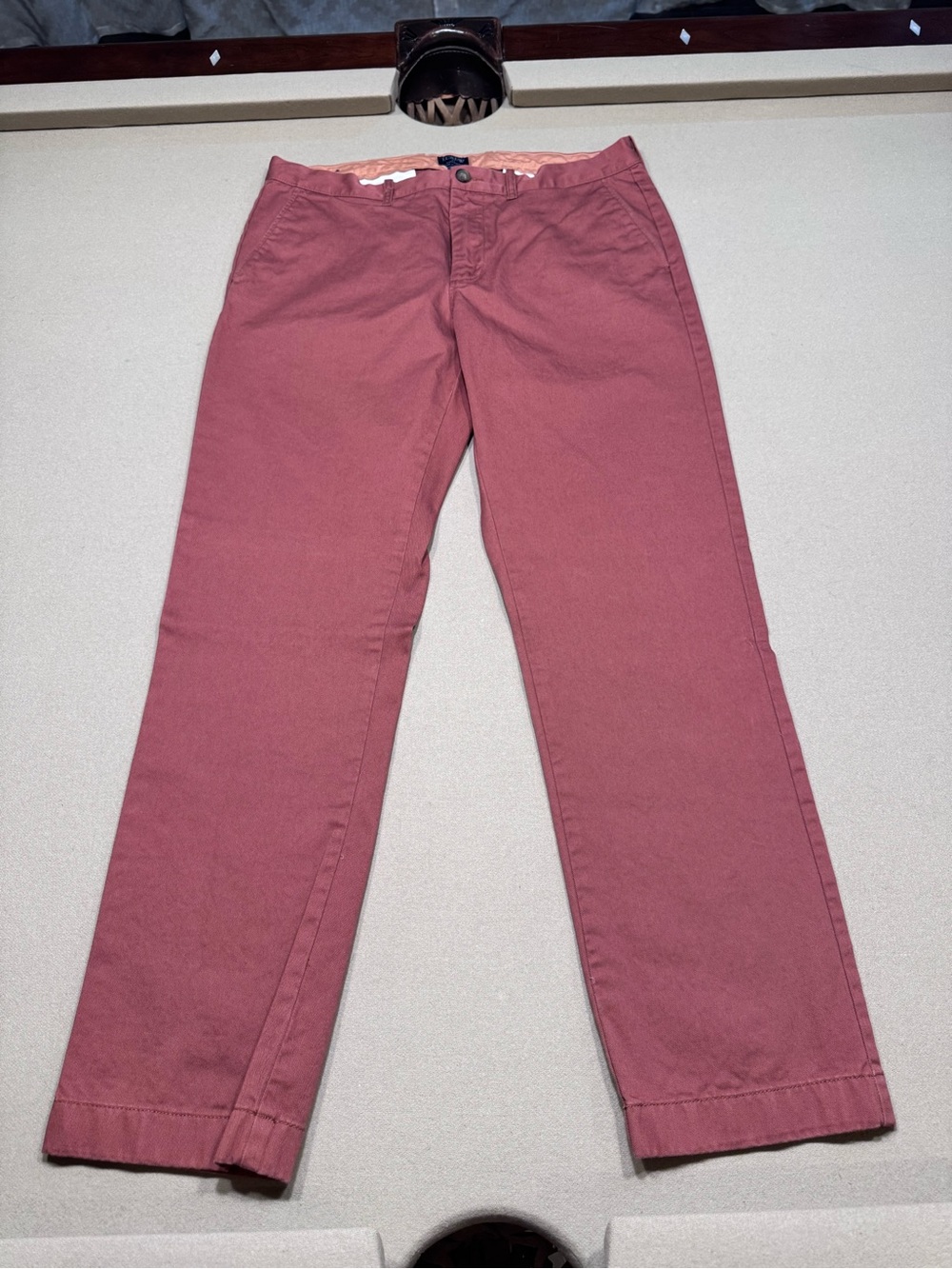 J. Crew Men's Coral Pink Hue Sutton pants